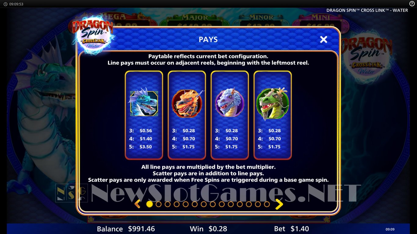 Dragon Spin CrossLink Water Slot Slot Image in Demo - pic. 5
