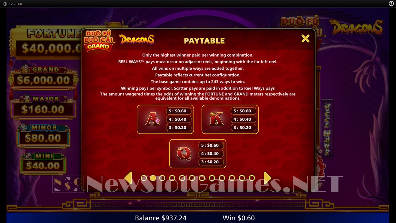 Duo Fu Duo Cai Grand Dragons Slot Slot Image in Demo - pic. 7