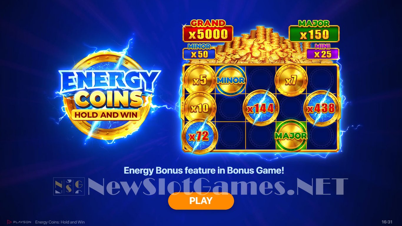 Energy Coins Hold and Win Slot Demo Image