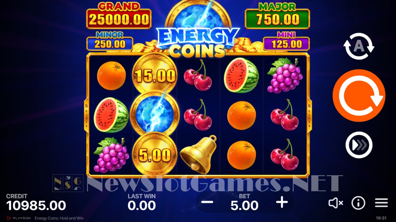 Energy Coins Hold and Win Slot Slot Image in Demo - pic. 2