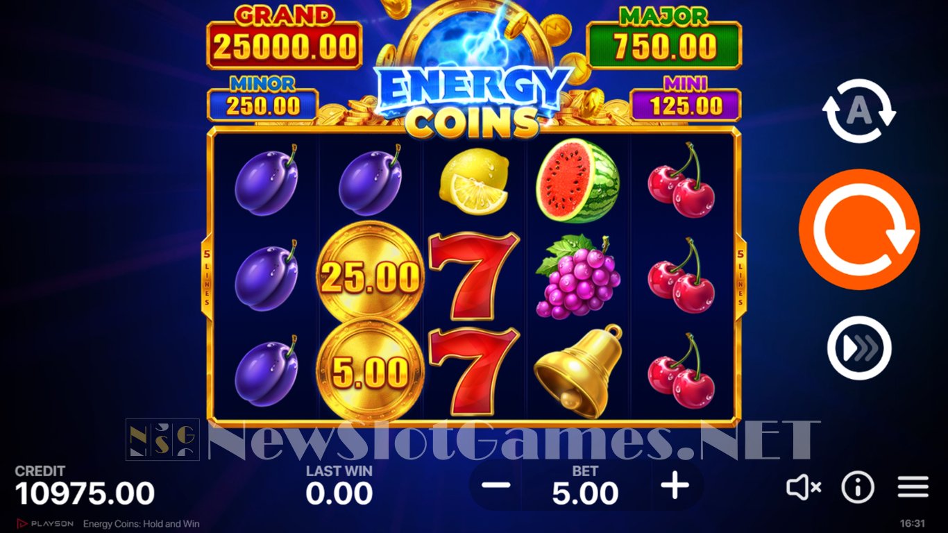 Energy Coins Hold and Win Slot Slot Image in Demo - pic. 3