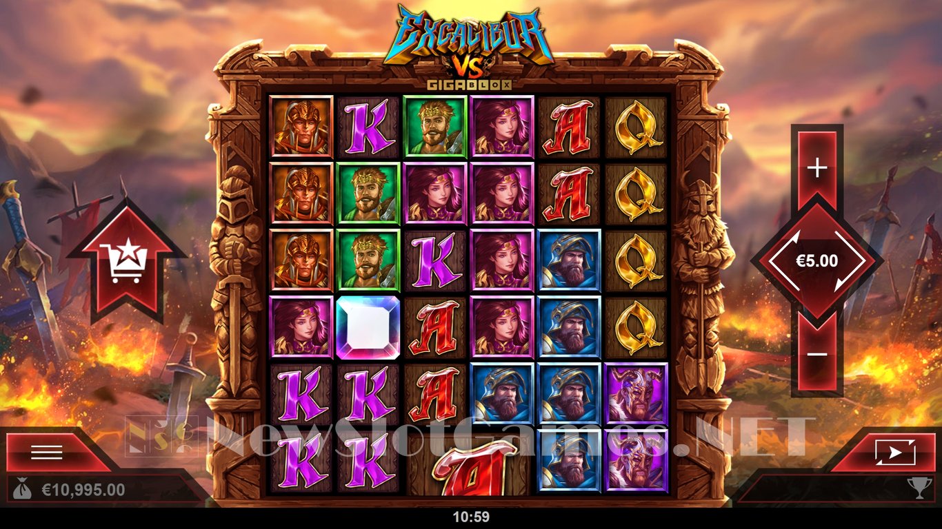 Excalibur VS GigaBlox Slot Slot Image in Demo - pic. 2