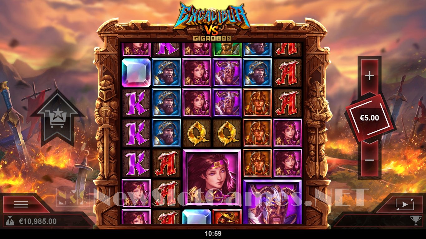 Excalibur VS GigaBlox Slot Slot Image in Demo - pic. 3