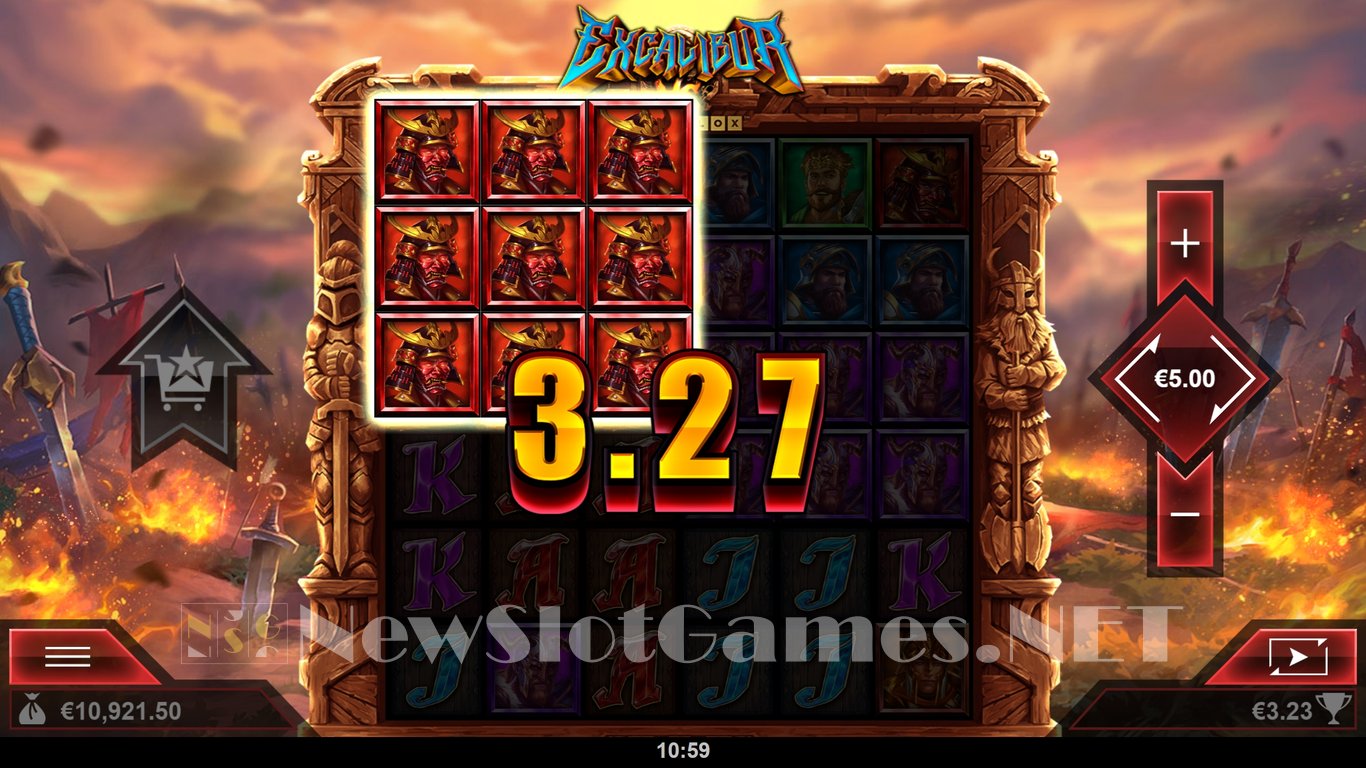 Excalibur VS GigaBlox Slot Slot Image in Demo - pic. 5