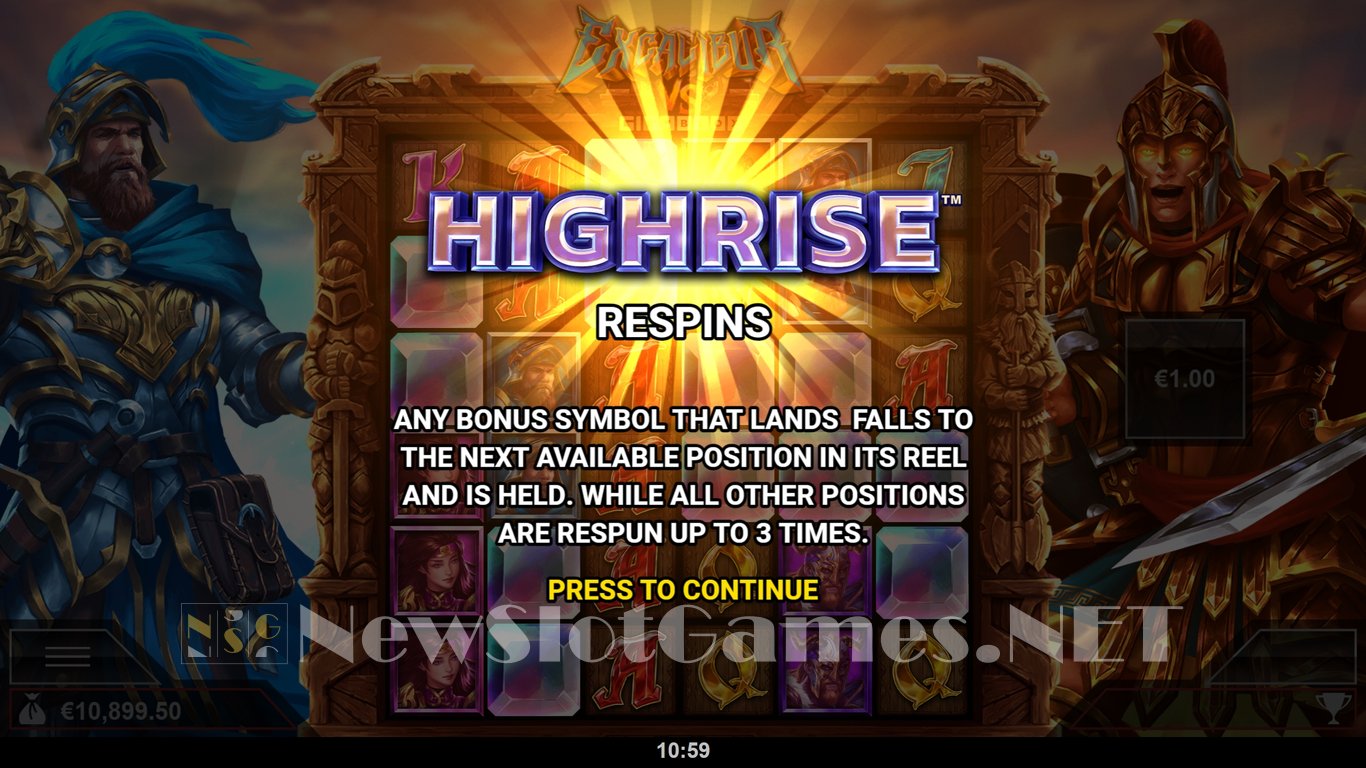 Excalibur VS GigaBlox Slot Slot Image in Demo - pic. 8