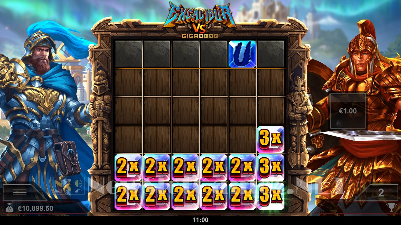 Excalibur VS GigaBlox Slot Slot Image in Demo - pic. 9