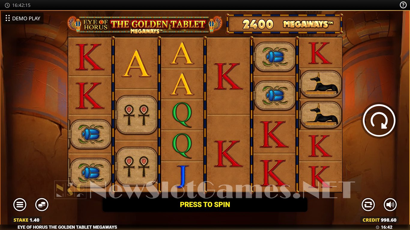 Eye of Horus Golden Tablet Megaways Slot Slot Image in Demo - pic. 2