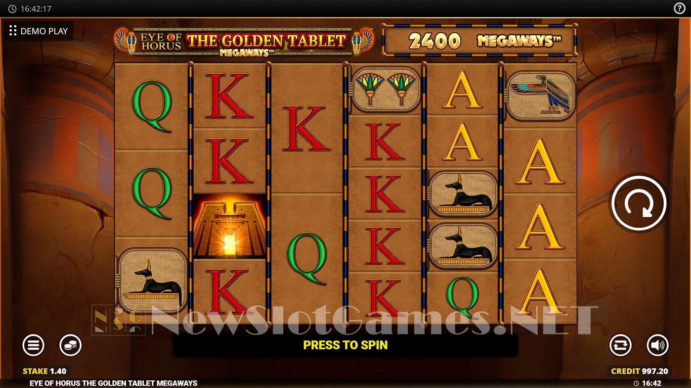Eye of Horus Golden Tablet Megaways Slot Slot Image in Demo - pic. 3