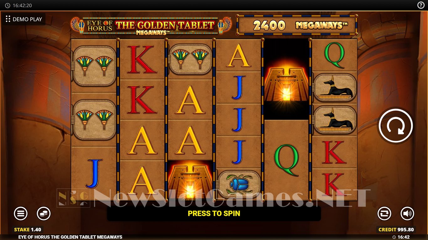Eye of Horus Golden Tablet Megaways Slot Slot Image in Demo - pic. 4