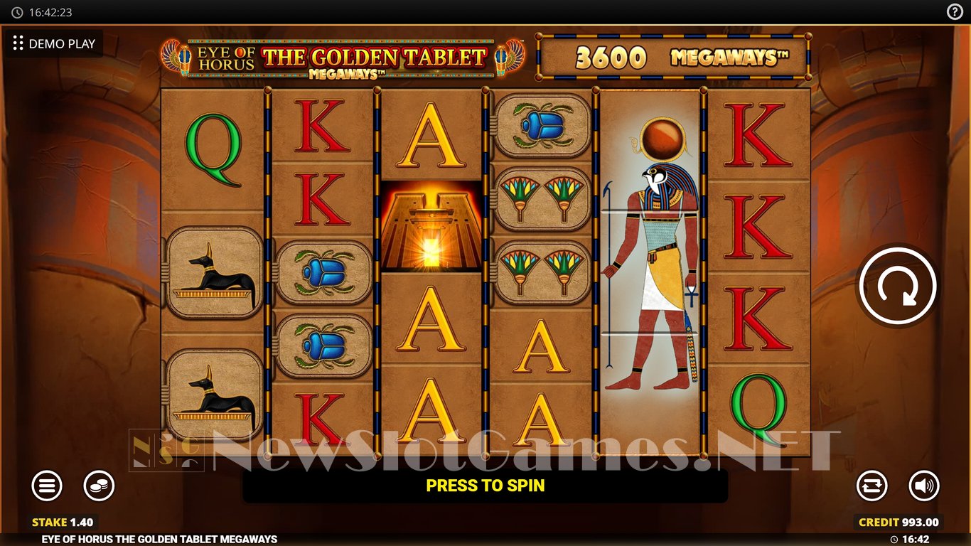 Eye of Horus Golden Tablet Megaways Slot Slot Image in Demo - pic. 5