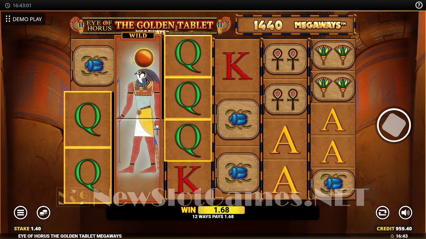 Eye of Horus Golden Tablet Megaways Slot Slot Image in Demo - pic. 8