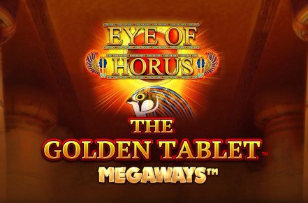 Eye of Horus Golden Tablet Megaways Slot Logo