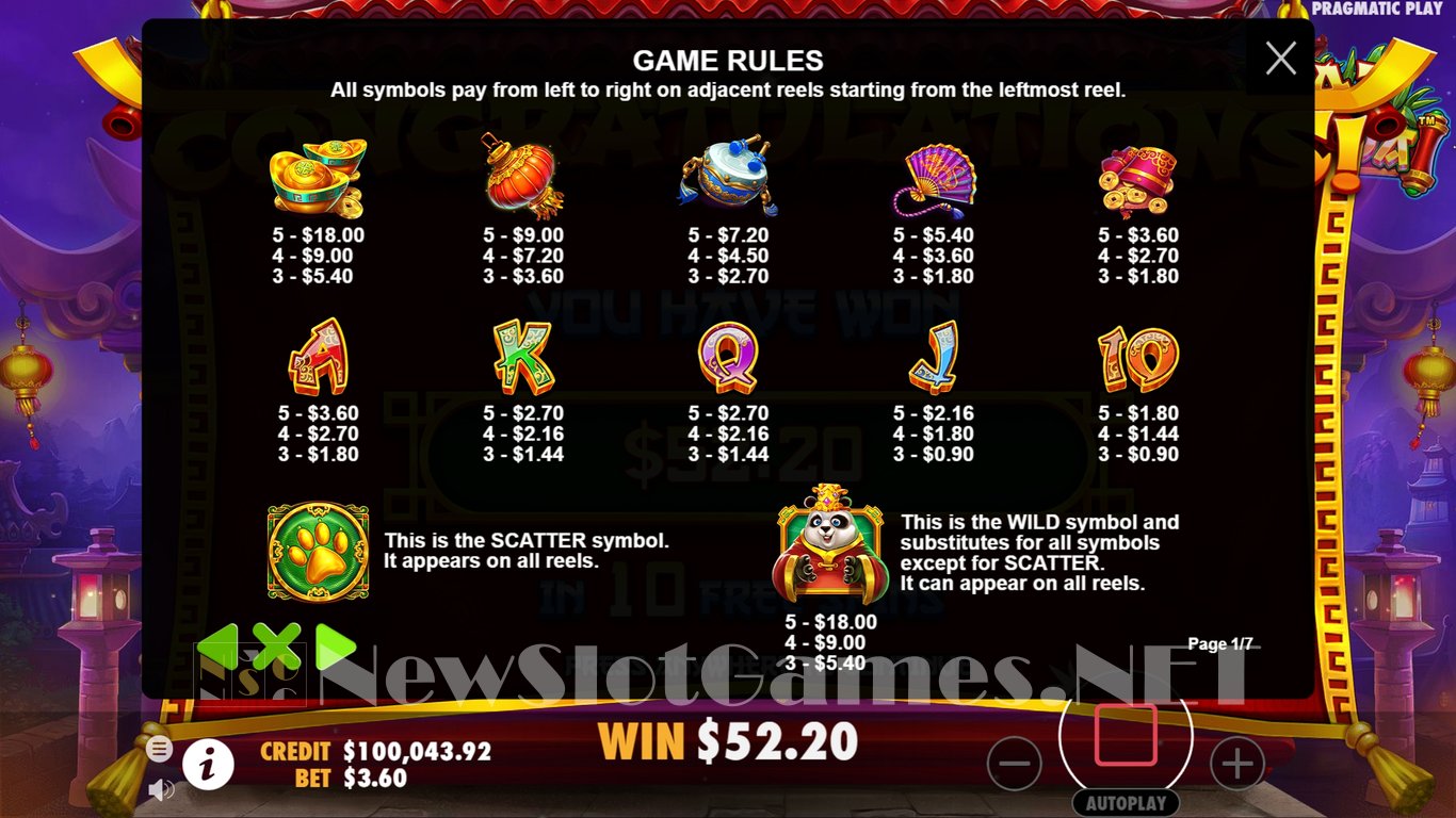 Fat Panda Slot Slot Image in Demo - pic. 11