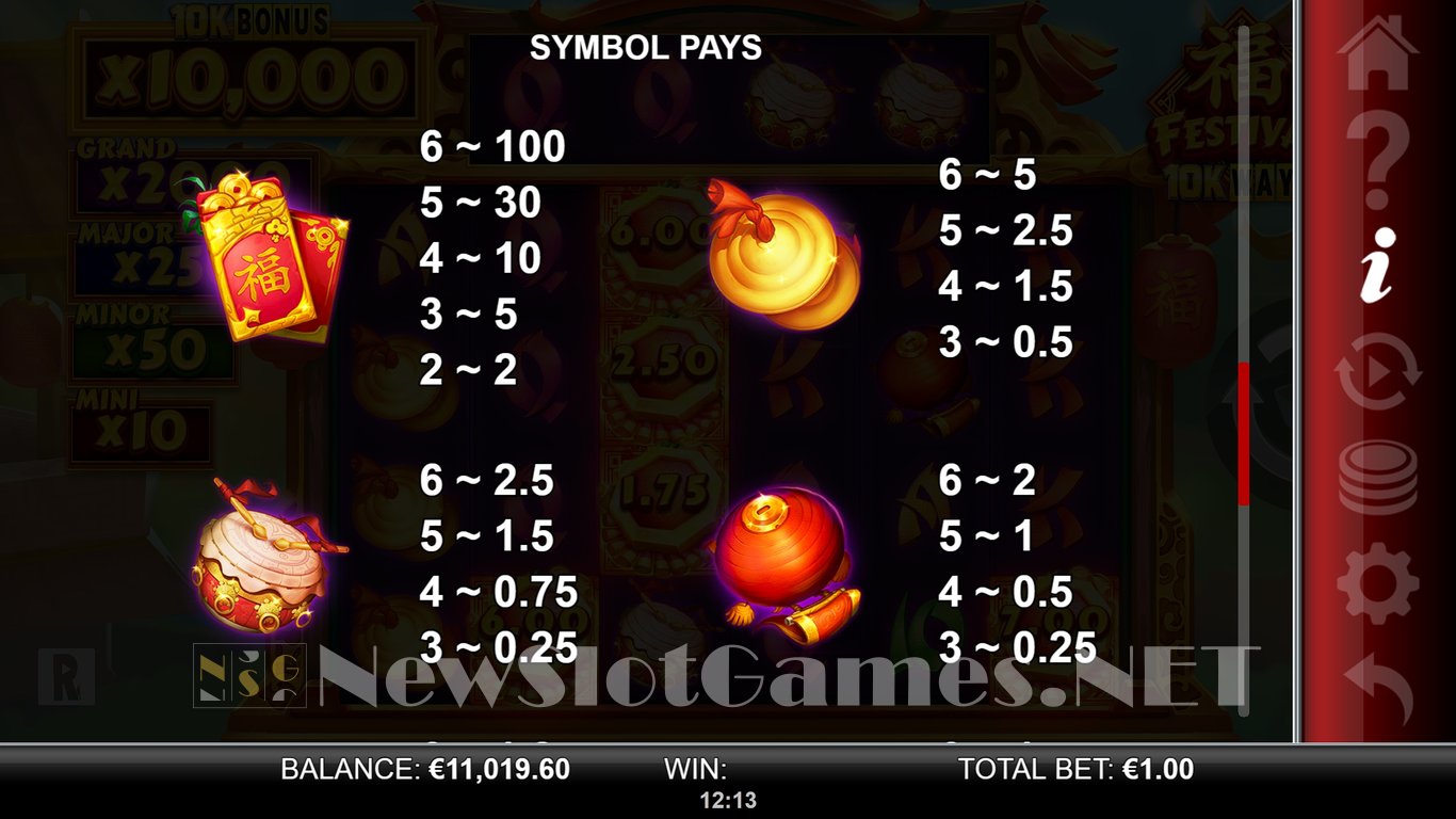 Festival 10K Ways Slot Slot Image in Demo - pic. 7