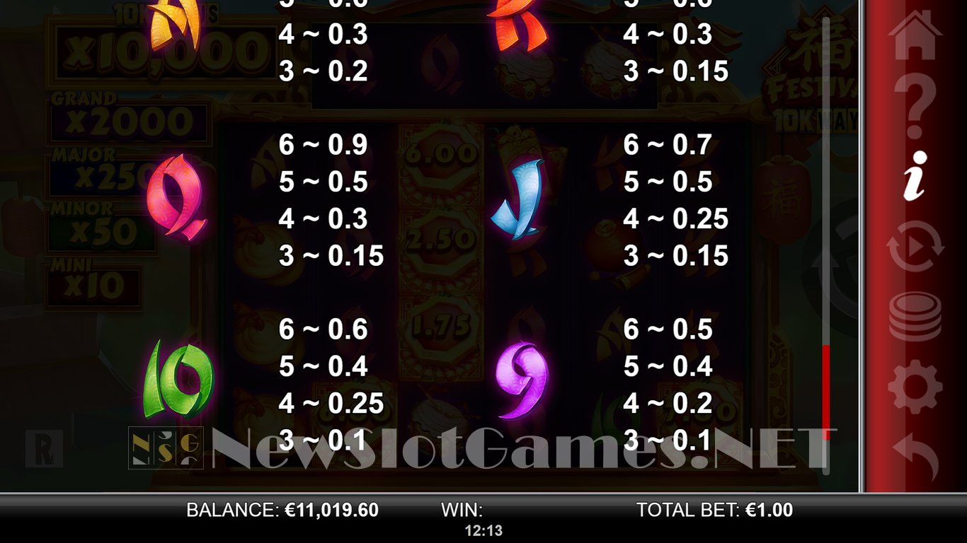 Festival 10K Ways Slot Slot Image in Demo - pic. 8