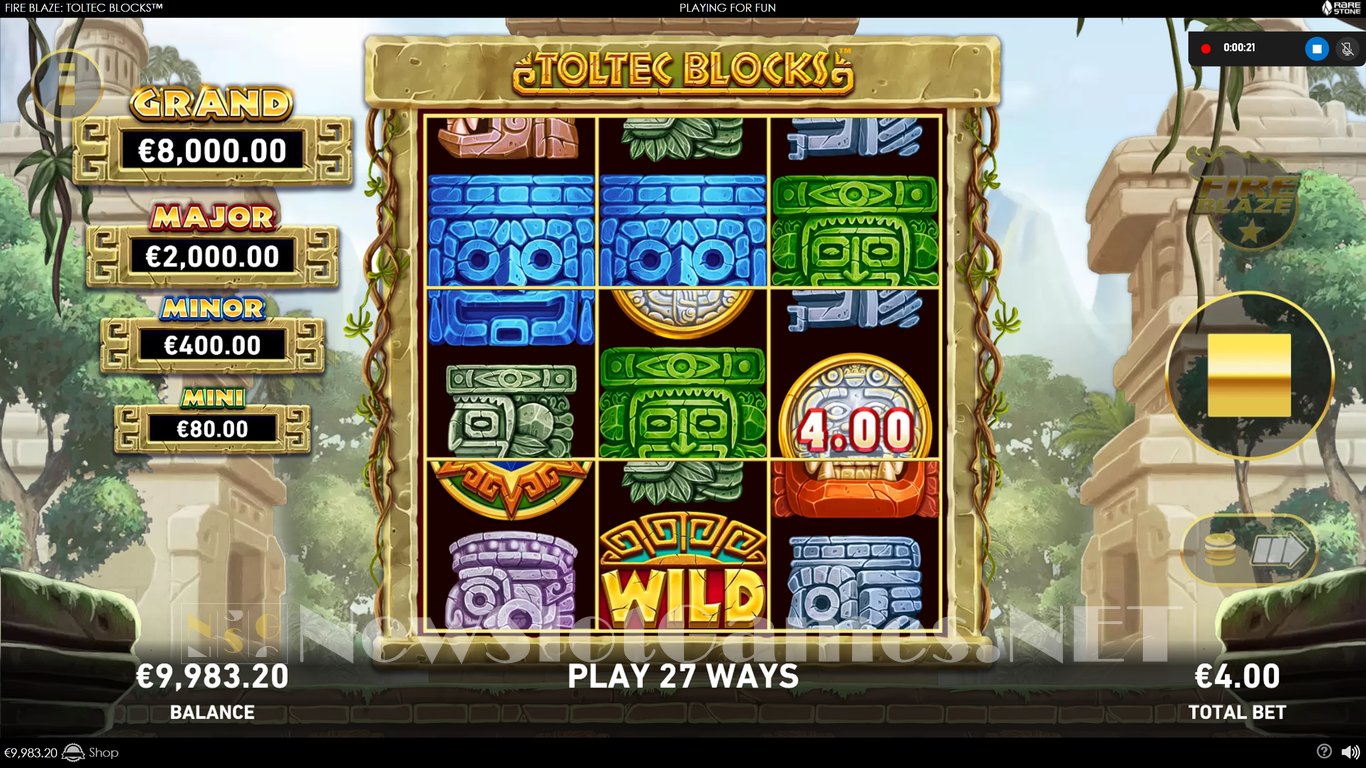 Fire Blaze Toltec Blocks Slot Slot Image in Demo - pic. 3