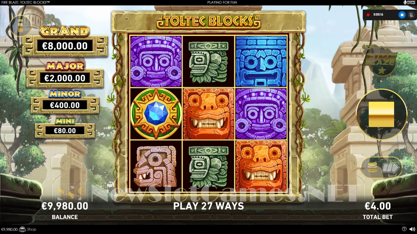 Fire Blaze Toltec Blocks Slot Slot Image in Demo - pic. 5