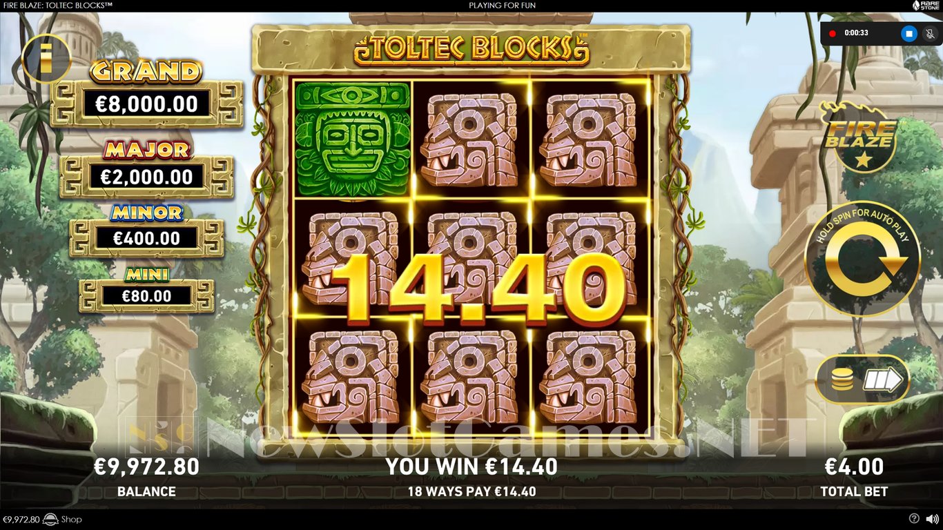 Fire Blaze Toltec Blocks Slot Slot Image in Demo - pic. 8