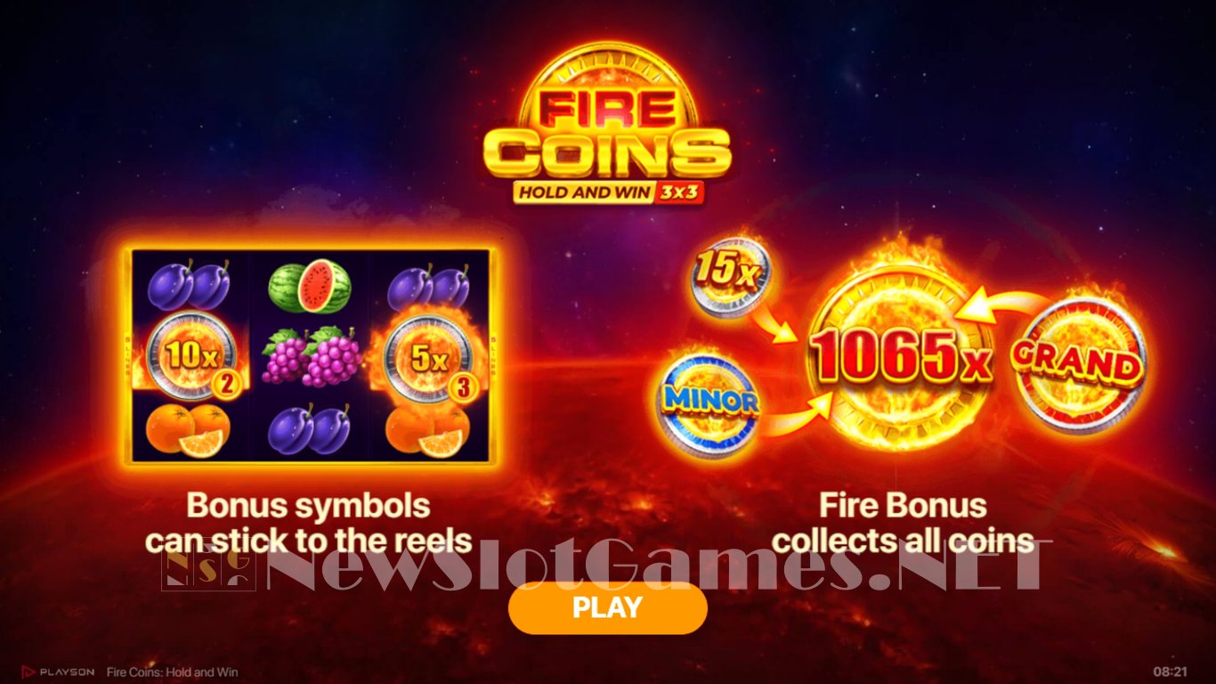 Fire Coins Hold & Win Slot Demo Image