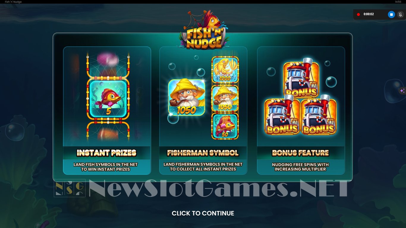 Fish n Nudge Slot Demo Image