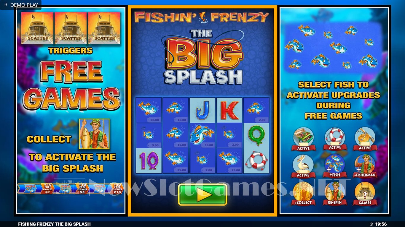 Fishin Frenzy The Big Splash Slot Demo Image