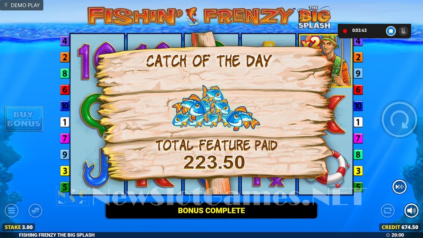 Fishin Frenzy The Big Splash Slot Slot Image in Demo - pic. 17