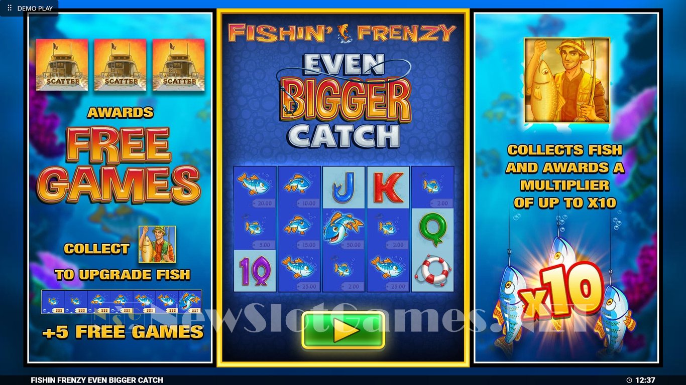 Fishin Frenzy Even Bigger Catch Slot Demo Image