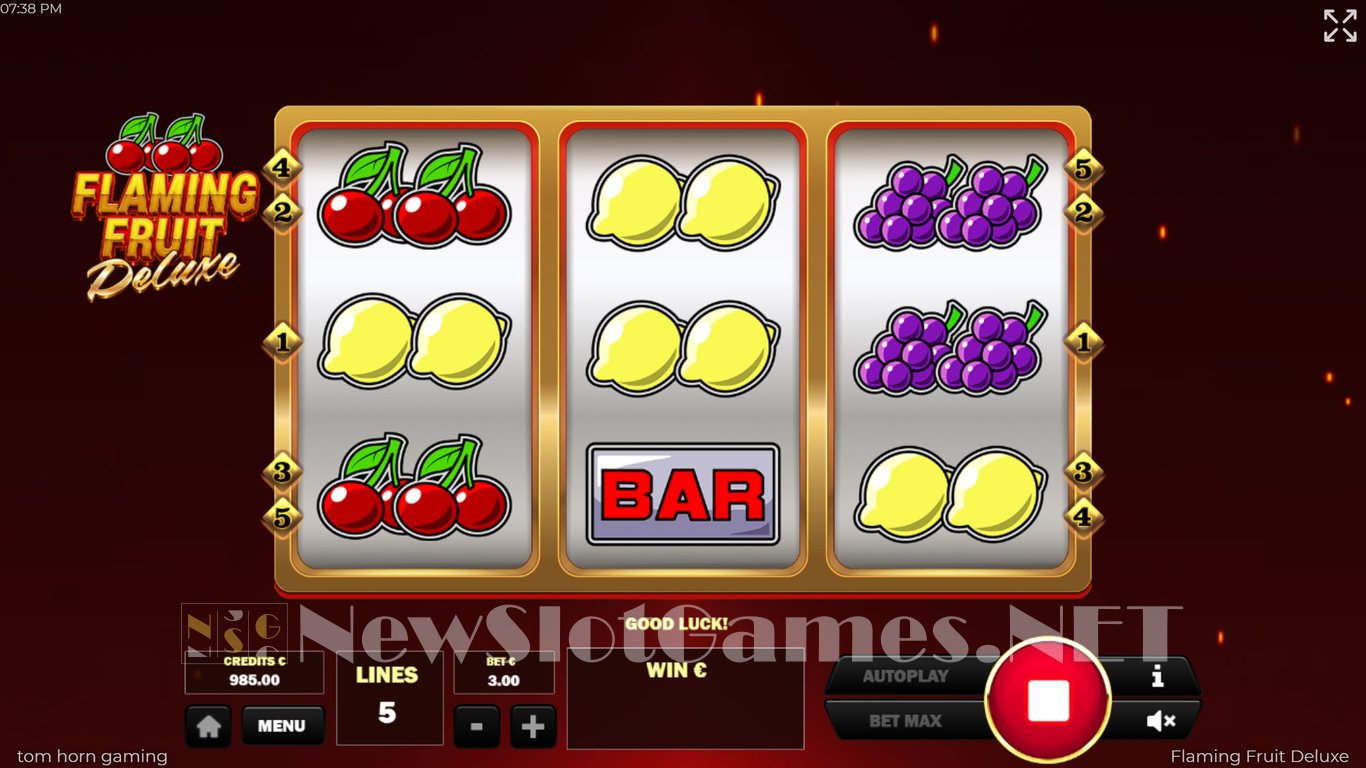 Flaming Fruit Deluxe Slot Slot Image in Demo - pic. 2
