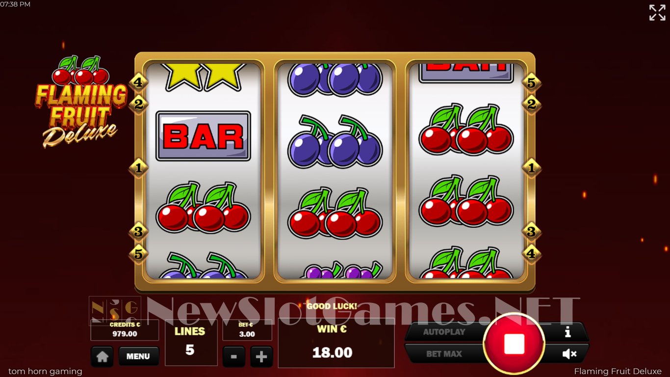 Flaming Fruit Deluxe Slot Slot Image in Demo - pic. 3
