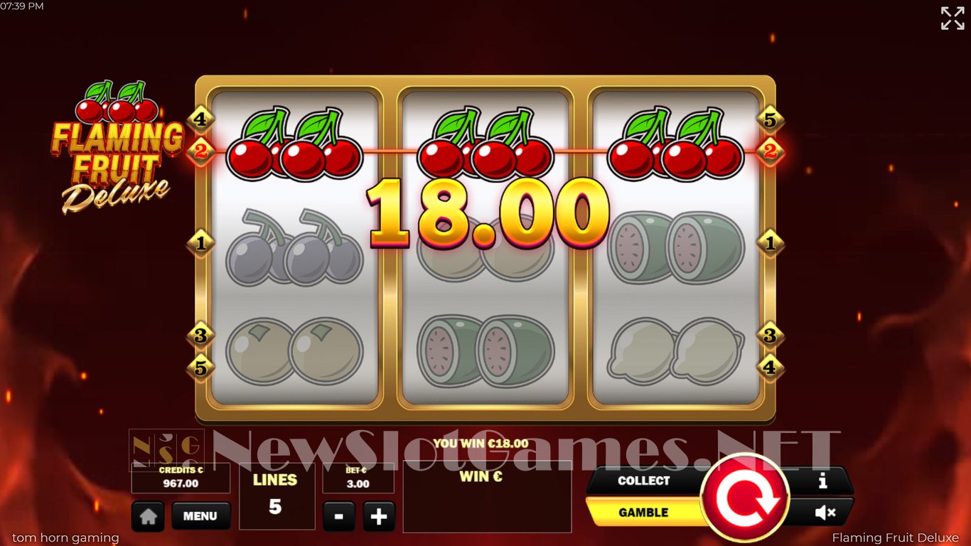 Flaming Fruit Deluxe Slot Slot Image in Demo - pic. 4