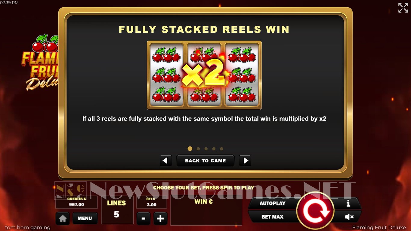Flaming Fruit Deluxe Slot Slot Image in Demo - pic. 6