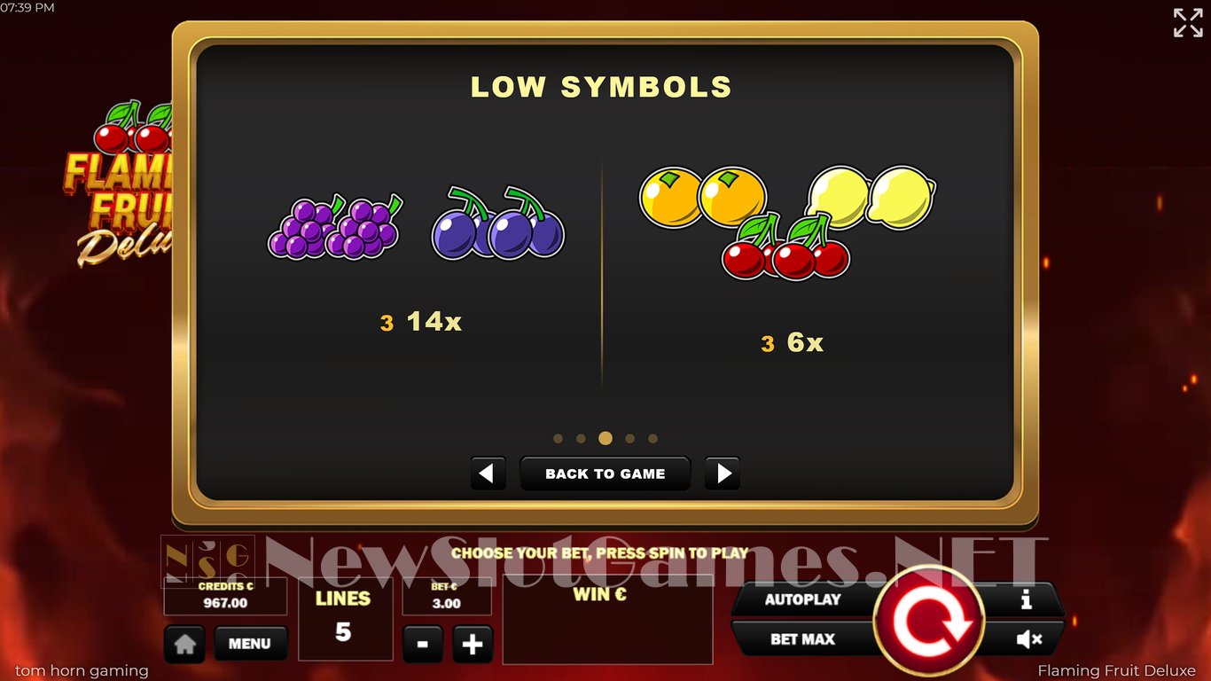 Flaming Fruit Deluxe Slot Slot Image in Demo - pic. 8