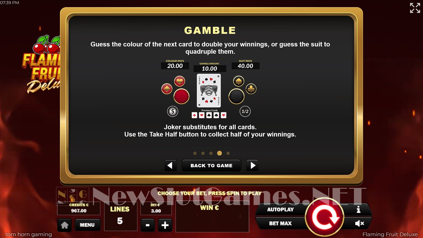 Flaming Fruit Deluxe Slot Slot Image in Demo - pic. 9