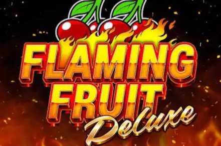 Flaming Fruit Deluxe Slot Logo