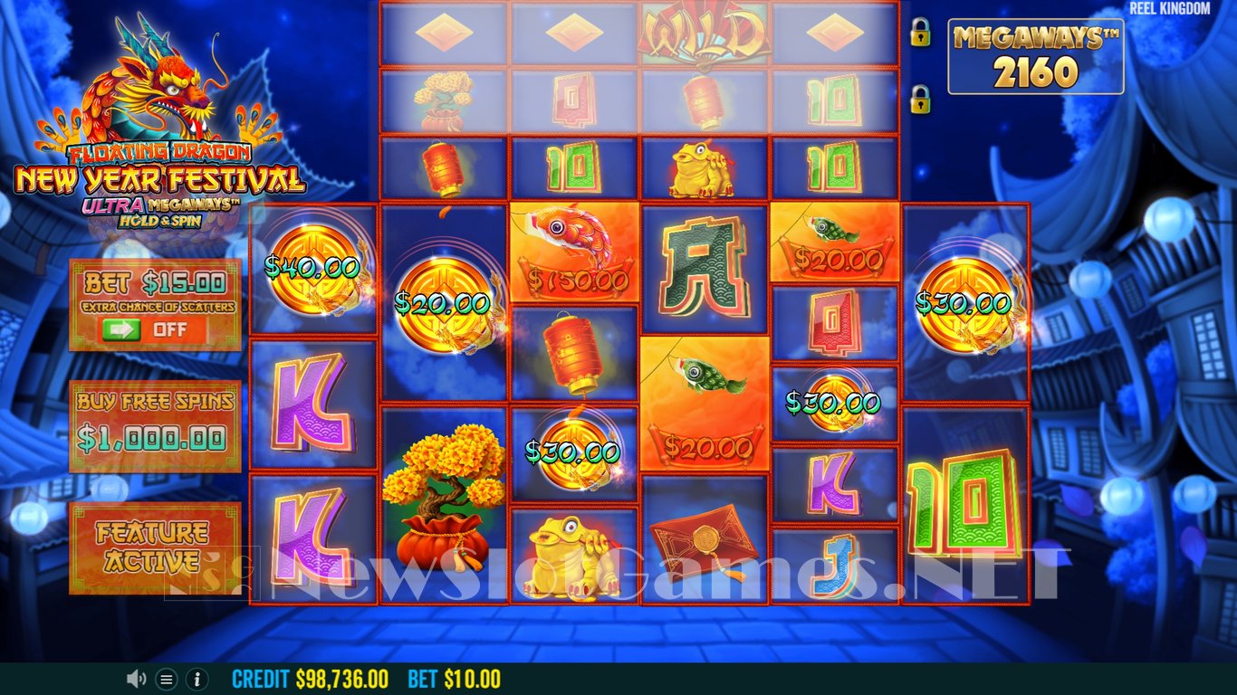 Floating Dragon New Year Festival Ultra Megaways Slot Slot Image in Demo - pic. 14