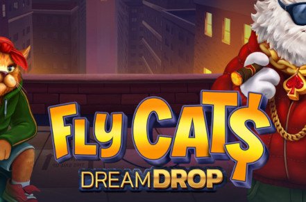 Fly Cats Dream Drop Slot Logo