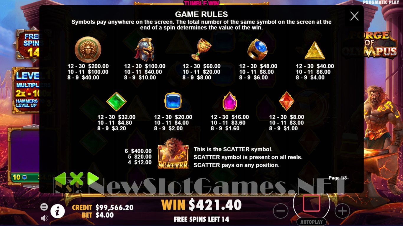 Forge of Olympus Slot Slot Image in Demo - pic. 12