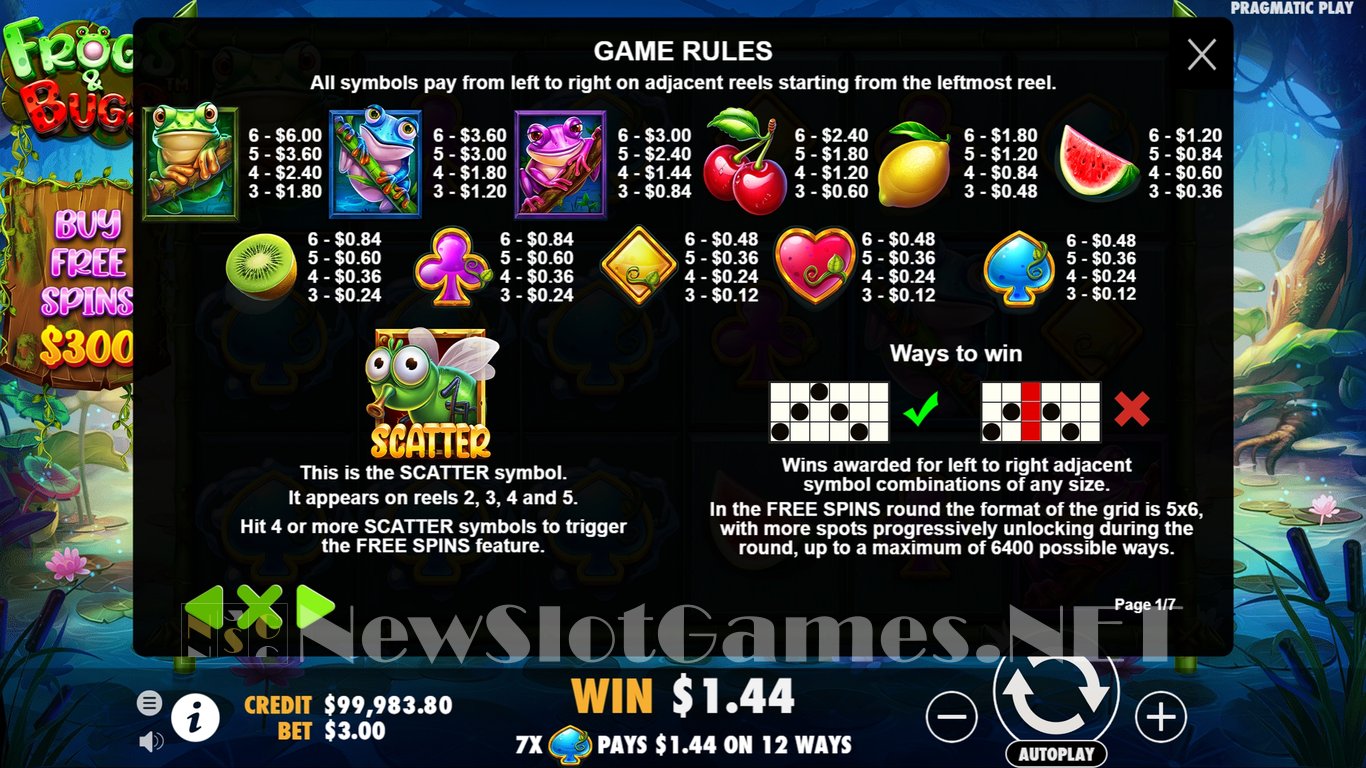Frogs & Bugs Slot Slot Image in Demo - pic. 6