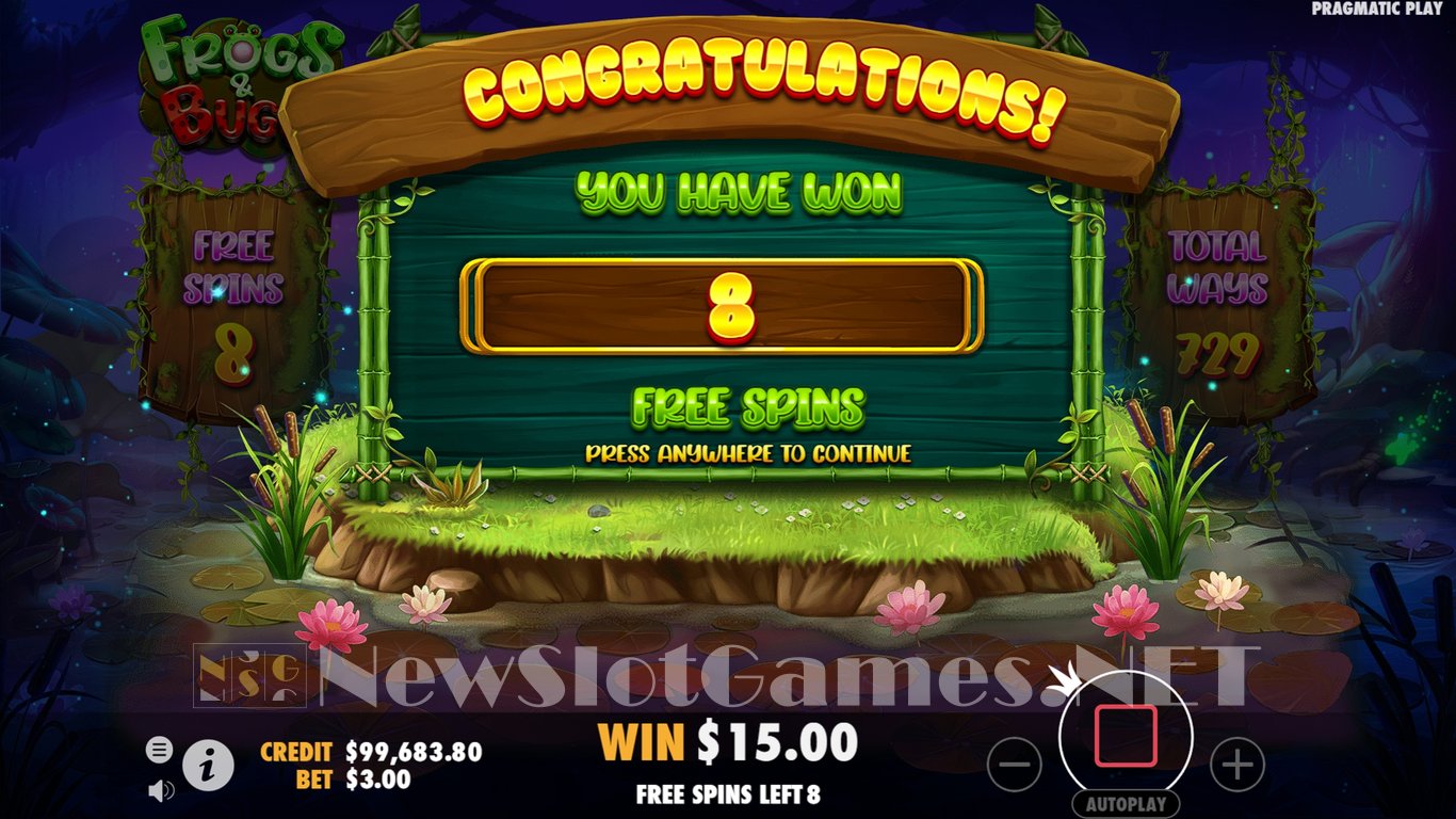 Frogs & Bugs Slot Slot Image in Demo - pic. 9