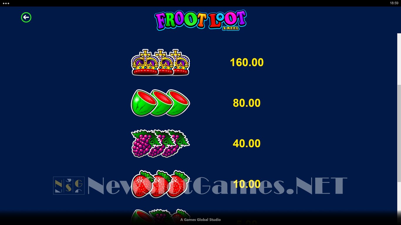 Froot Loot 3-Reel Slot Slot Image in Demo - pic. 10