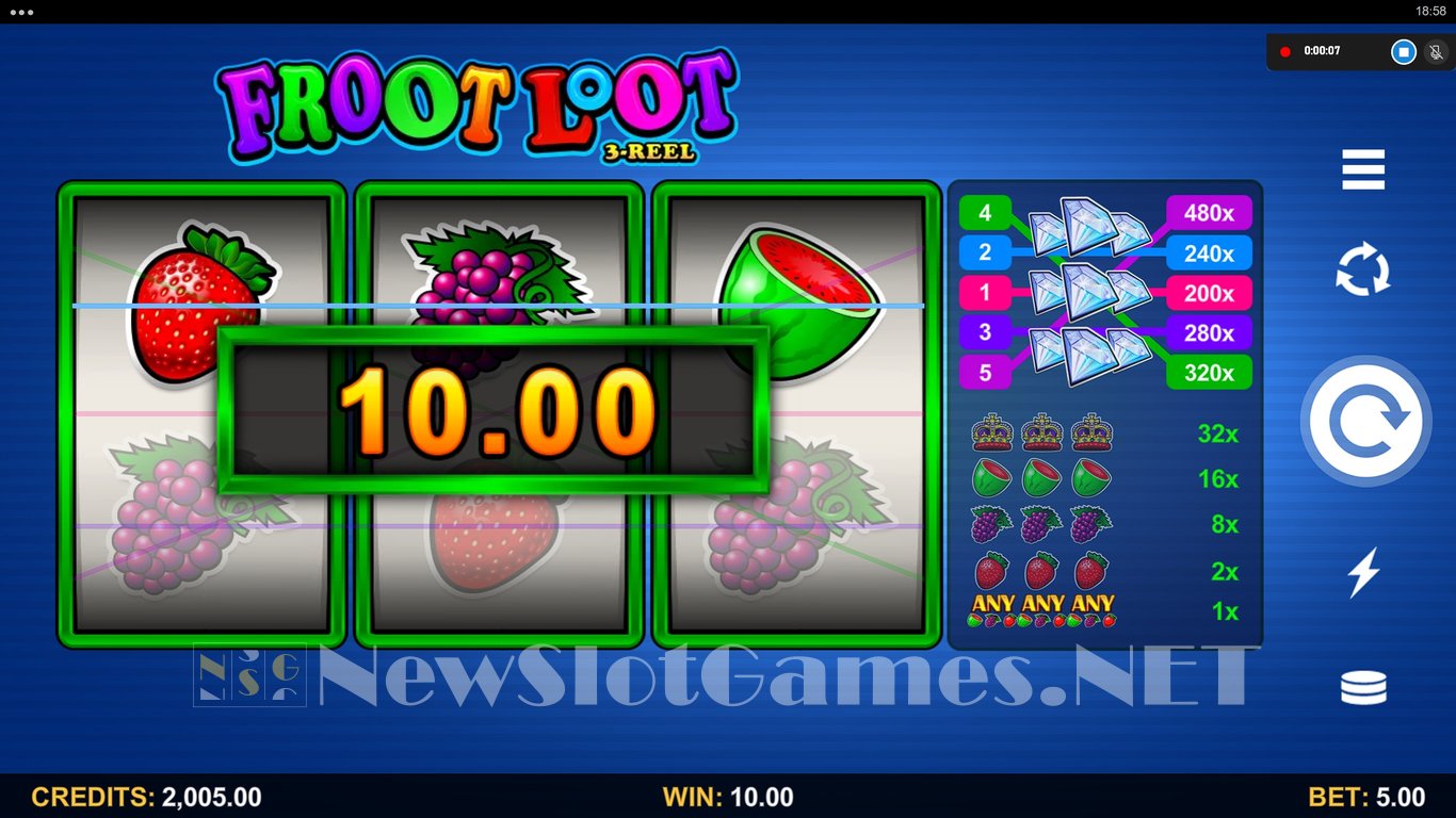Froot Loot 3-Reel Slot Slot Image in Demo - pic. 2