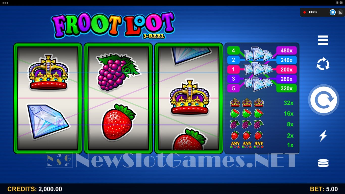 Froot Loot 3-Reel Slot Slot Image in Demo - pic. 3
