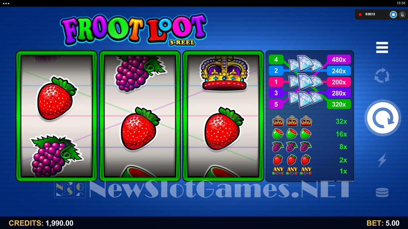 Froot Loot 3-Reel Slot Slot Image in Demo - pic. 4