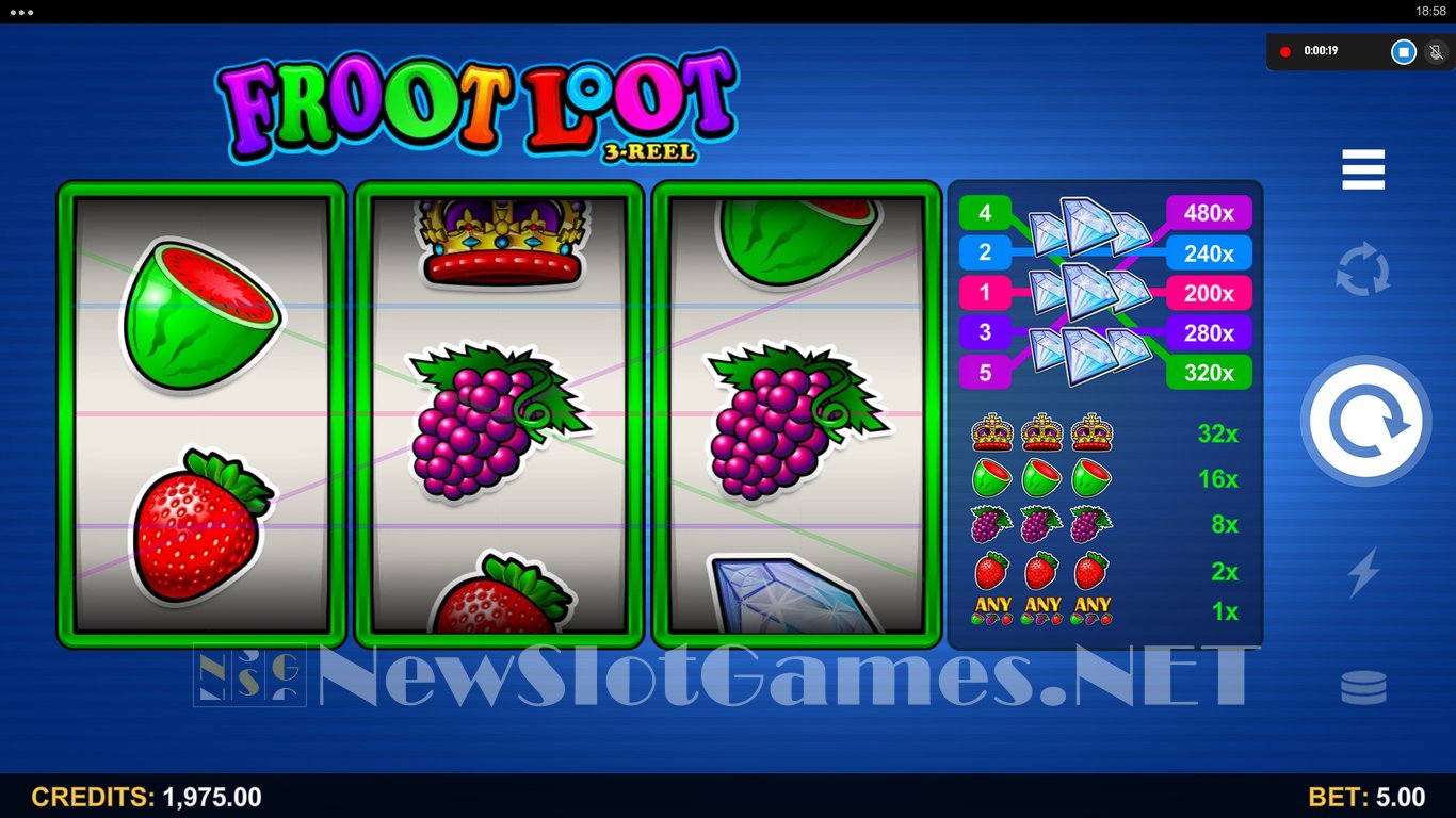 Froot Loot 3-Reel Slot Slot Image in Demo - pic. 5
