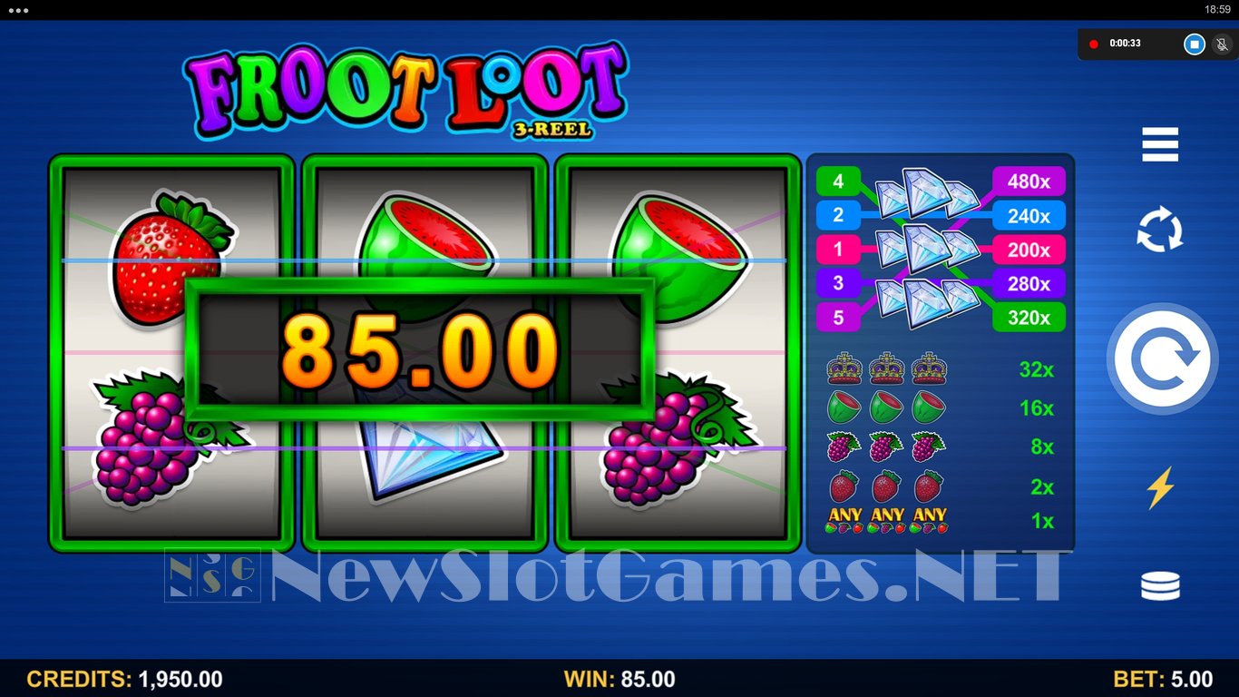 Froot Loot 3-Reel Slot Slot Image in Demo - pic. 6