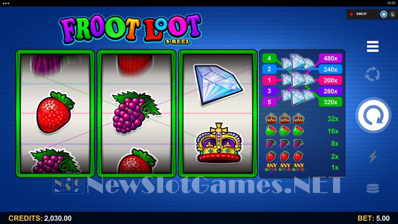 Froot Loot 3-Reel Slot Slot Image in Demo - pic. 8