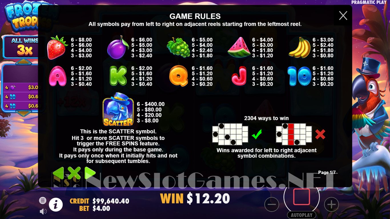 Frozen Tropics Slot Slot Image in Demo - pic. 10