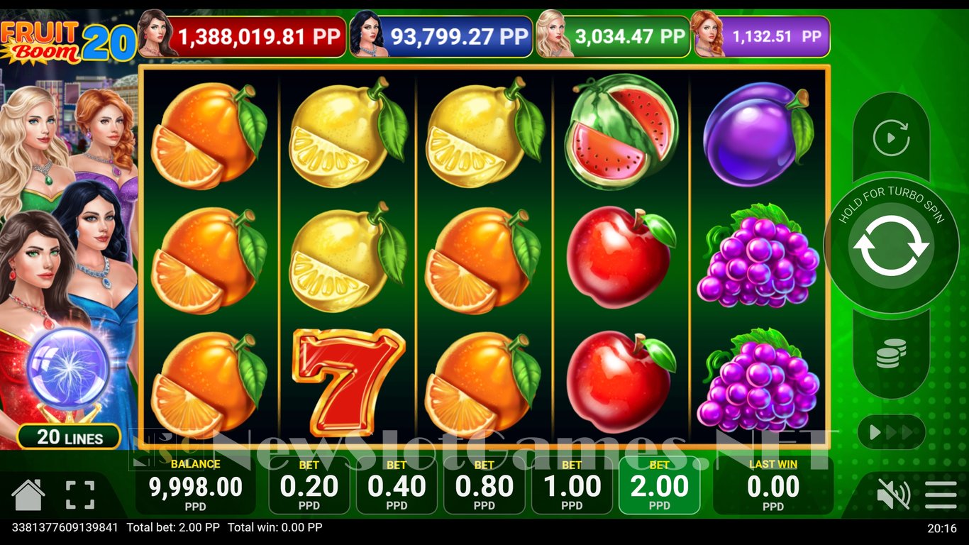 Fruit Boom 20 Slot Demo Image