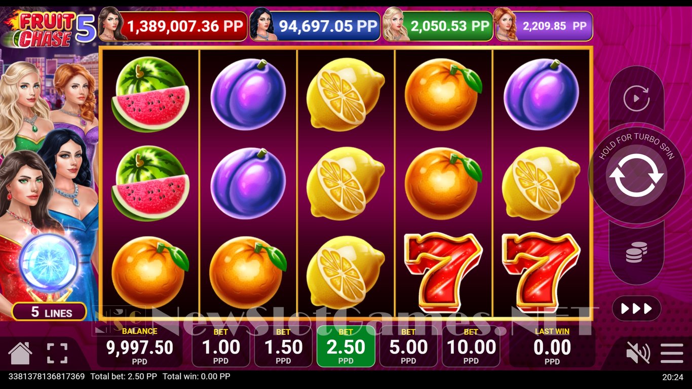 Fruit Chase 5 Slot Demo Image