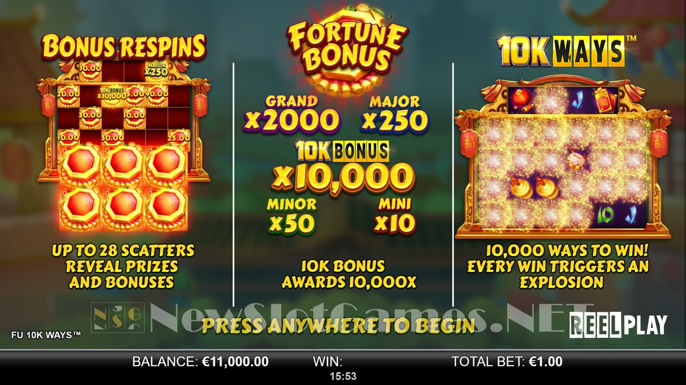 Fu 10k Ways Slot Demo Image
